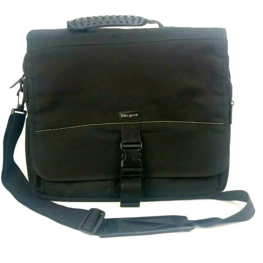 Targus 15.6 Laptop Bag Messenger Organizer Travel Carrier School Business Canvas